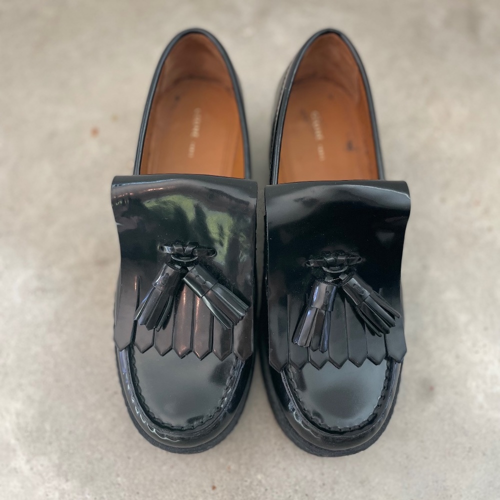Celine Phoebe Philo chunky platform tassel loafers